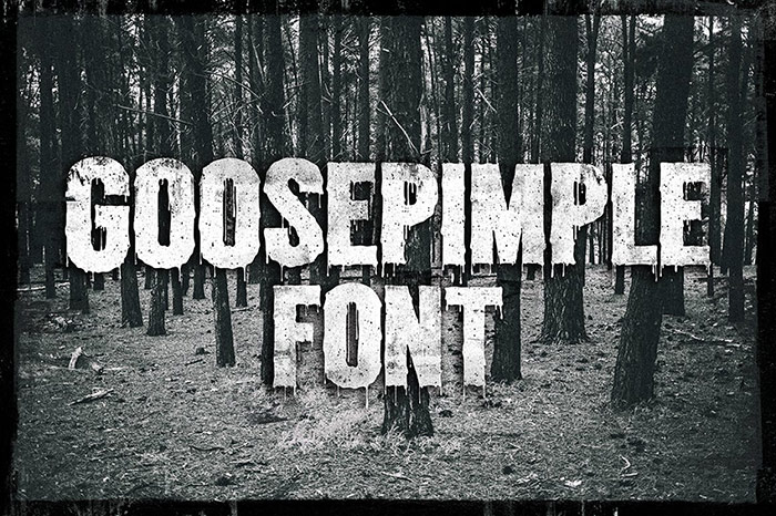 Goosepimple Horror Font
