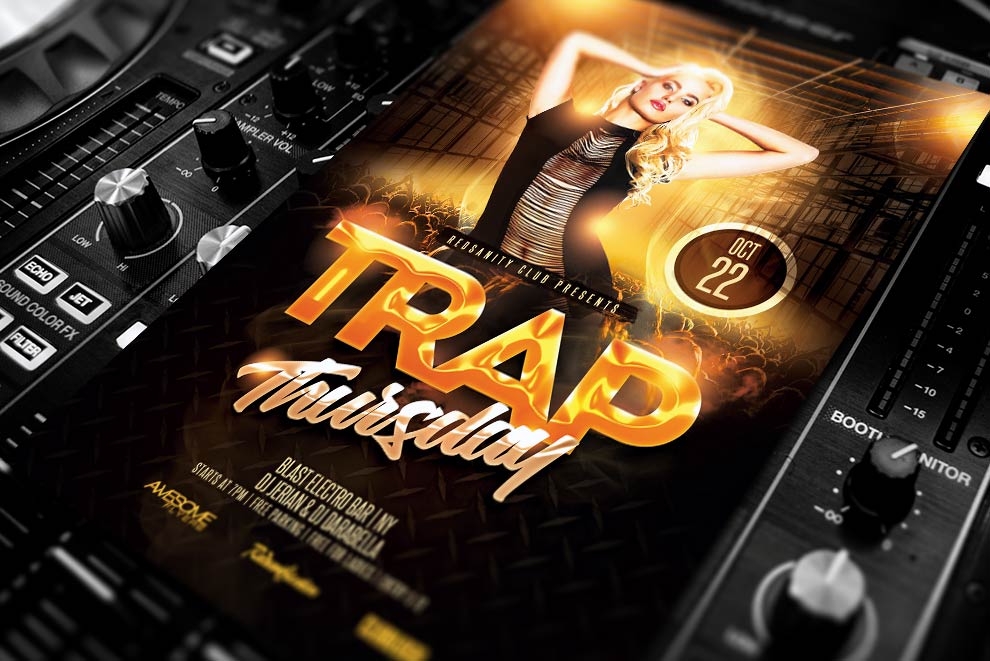 Free Club Flyer Template PSD Download