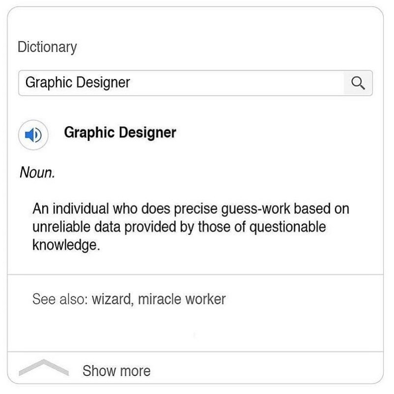 graphic designer defenition memes